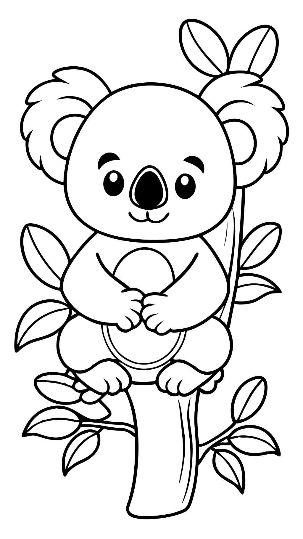 coloriage koala ours imprimable